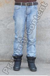 Leg Head Man Casual Jeans Slim Overweight Street photo references